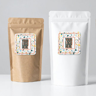 Custom Logo Sticker with Colorful Flecks