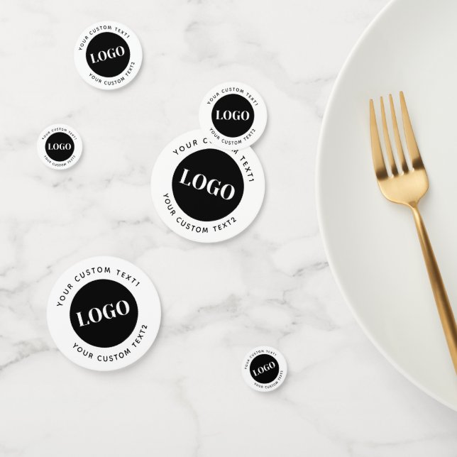 Custom Logo Text Business Promotional  Konfetti (Gruppe)