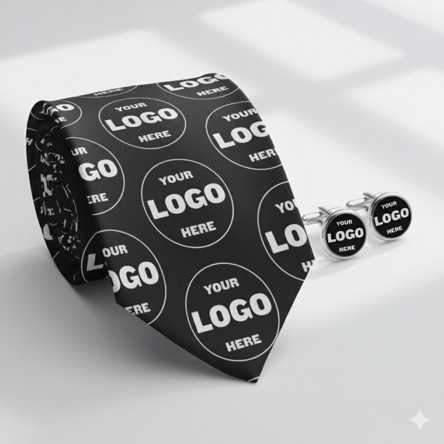 Custom Logo Tie - Professional Branded Necktie Krawatte (Custom Logo Tie - Professional Branded Necktie)