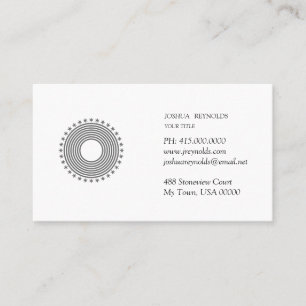 Custom Logo Typografy Consultant Visitenkarte