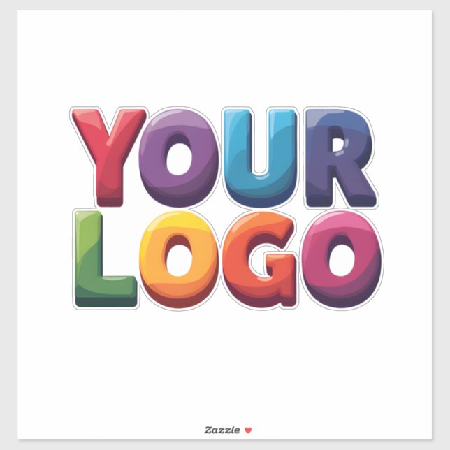 Custom Logo|Upload Your Logo | Business & Brand  Aufkleber (Blatt)