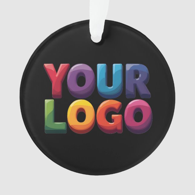Custom Logo|Upload Your Logo | Business & Brand  Ornament (Vorderseite)