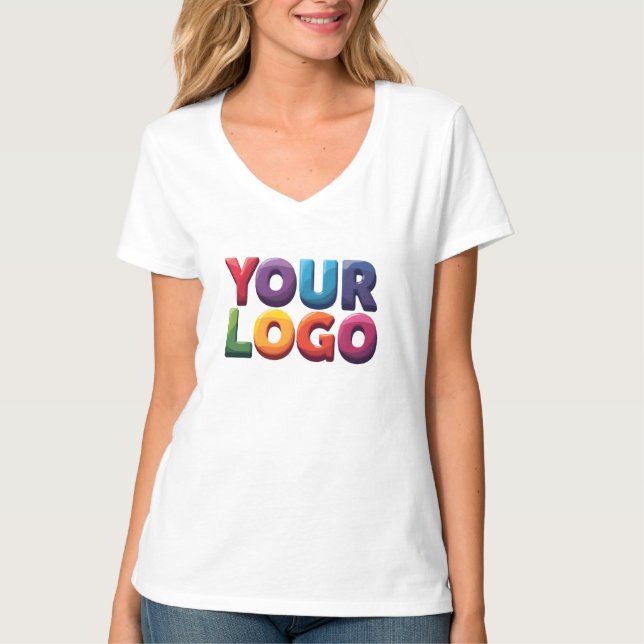 Custom Logo|Upload Your Logo | Business & Brand  T-Shirt (Vorderseite)