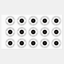 Custom Logo Waterproof Business Promo QR label Etiketten