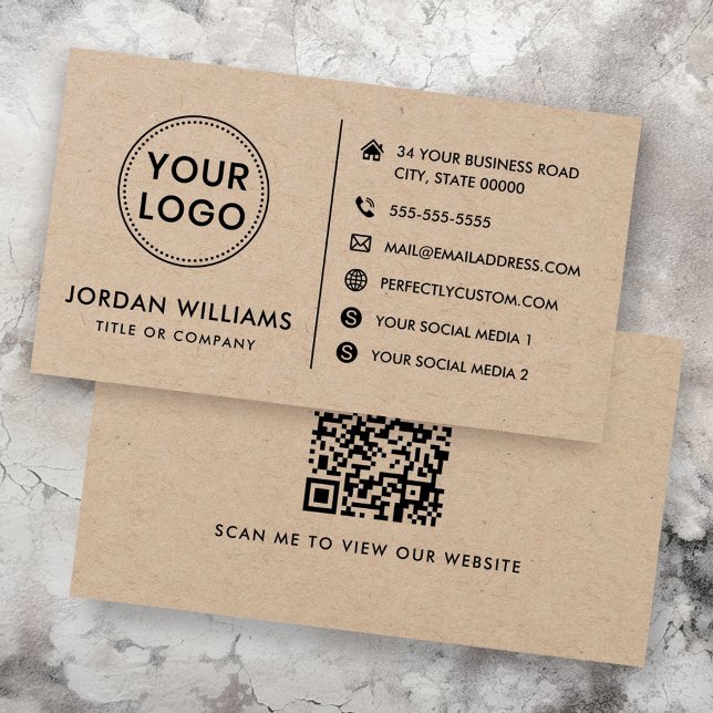 Custom Logo Website Social Media Moderne QR Code (Custom logo website social media modern QR code)