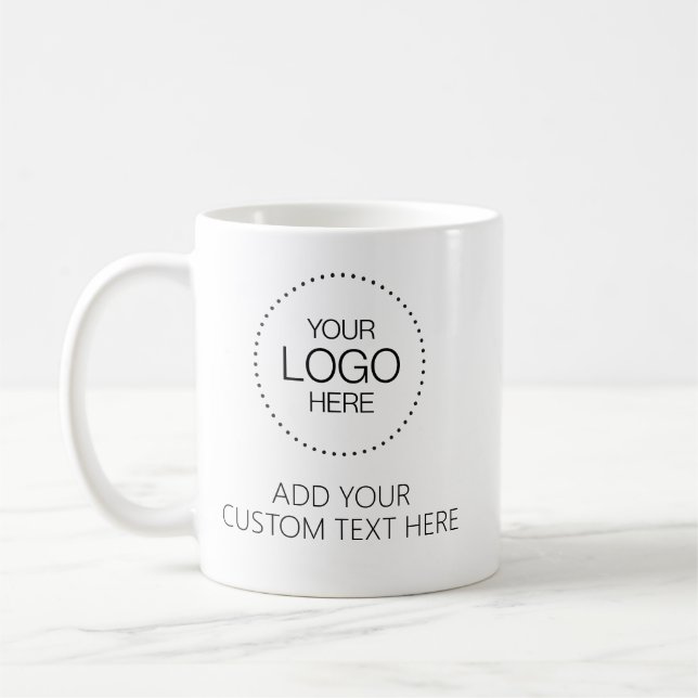 Custom Logotipo Store & Business Kaffeetasse (Links)