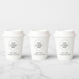 Custom Logotipo Store & Business Pappbecher