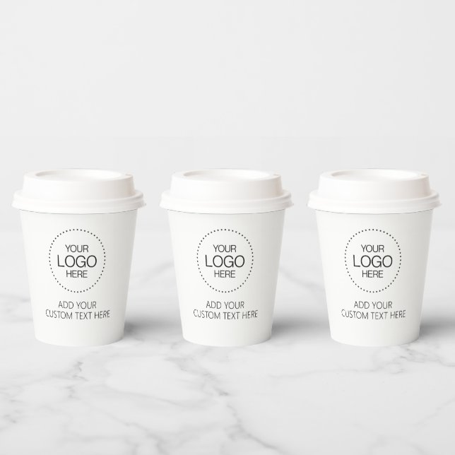 Custom Logotipo Store & Business Pappbecher (Multi)