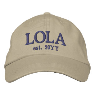 Custom Lola Est. Geschenke für Oma Bestickte Baseballkappe