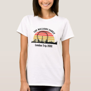 Custom London Vacation Sunset Women's T-Shirt