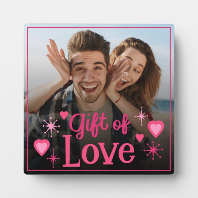Custom Lovers Gemälde Geschenk der Liebe Fotoplatte (Vorderseite)