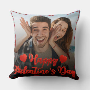 Custom Lovers Picture Simple Happy Valentine Day Kissen