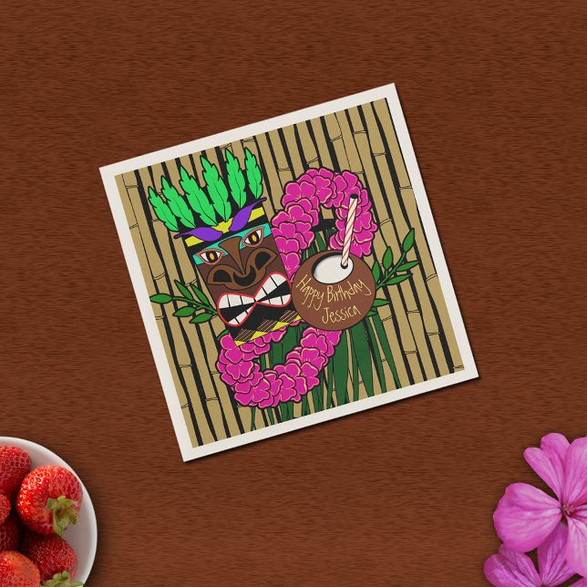 Custom Luau Birthday Party Thema Serviette (Von Creator hochgeladen)