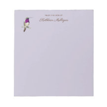 Custom Lucifer Hummingbird Notepad