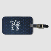 Custom Luggage Tag trendy einfache schicke Typogra