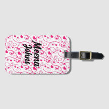 Custom Luggage Tag trendy einfache schicke Typogra