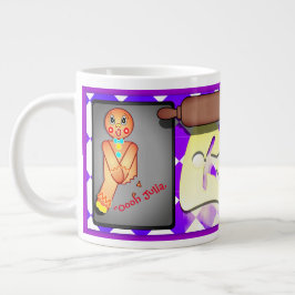 Custom lustige Gingerbrei Man Jumbo-Tasse