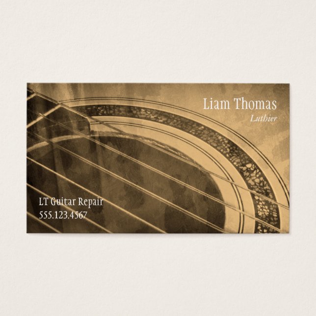 Custom Luthier Handwerker akustische Gitarre (Vorderseite)