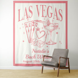 Custom Luxe Las Vegas Junggeselinnen-Abschied Bann Wandteppich