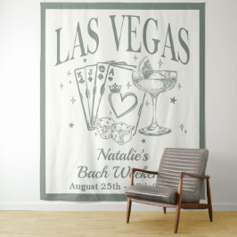Custom Luxe Las Vegas Junggeselinnen-Abschied Bann Wandteppich