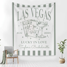 Custom Luxe Las Vegas Junggeselinnen-Abschied Bann Wandteppich