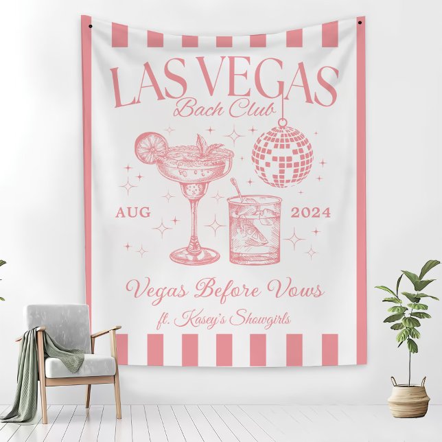 Custom Luxe Las Vegas Junggeselinnen-Abschied Bann Wandteppich (Von Creator hochgeladen)