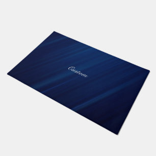 Custom Luxury Navy Blue Abstrakt Fußmatte