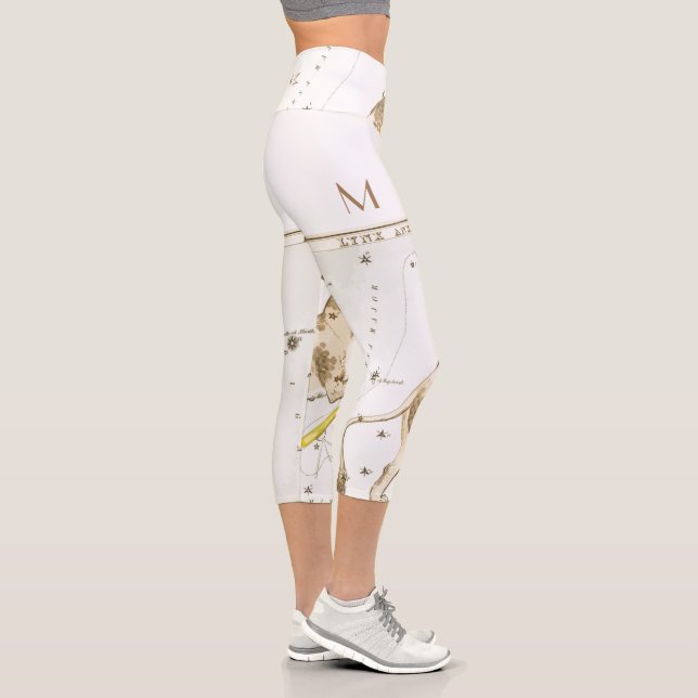 Custom Lynx Astrologer Constellation Horoskop Capri Leggings (Rechts)