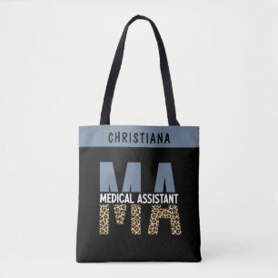 Custom MA Medical Assistant Leopard Print
