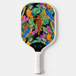 Custom Macaw Orchid Black Pickleball Paddel Schläger
