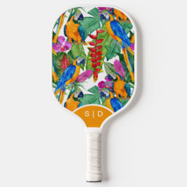 Custom Macaw Orchid White Pickleball Paddel Pickleball Schläger