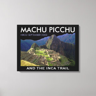 Custom Machu Picchu, Inca Trail Gedenk Leinwanddruck