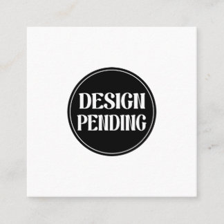 Custom-made, artistic, elegant quadratische visitenkarte