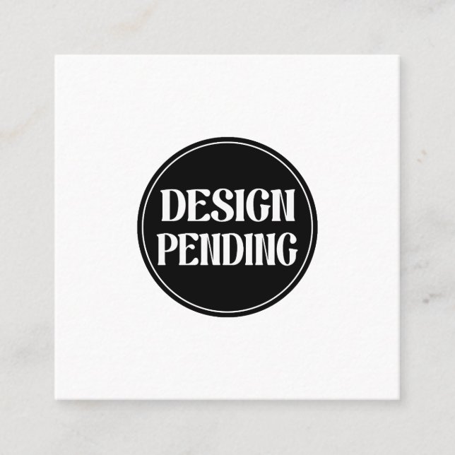 Custom-made, artistic, elegant quadratische visitenkarte (Vorderseite)