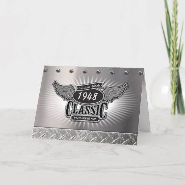 Custom Made Classic Geburtstagskarte Karte (Vorderseite)