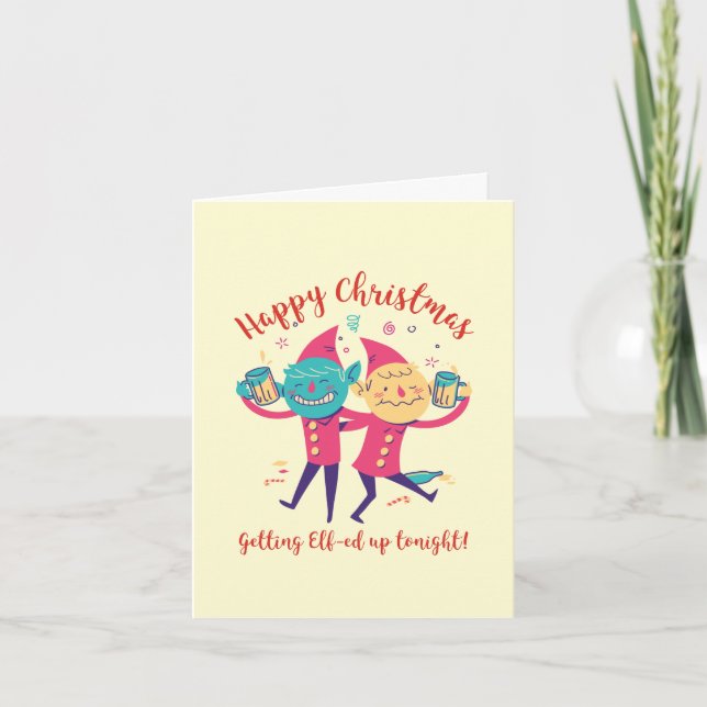 Custom Made Happy Weihnachten Funny Elves Weihnach (Vorderseite)
