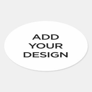Custom Made (Make Your Own) Ovaler Aufkleber