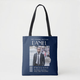 Custom Magazine Cover Bag, Modern Fashion Mens