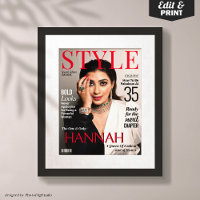 Custom Magazine Cover für ihr Geburtstagspopster