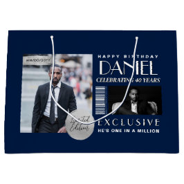 Custom Magazine Cover Modern Birthday Fashion Große Geschenktüte