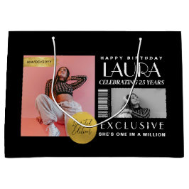 Custom Magazine Cover Modern Birthday Fashion Große Geschenktüte