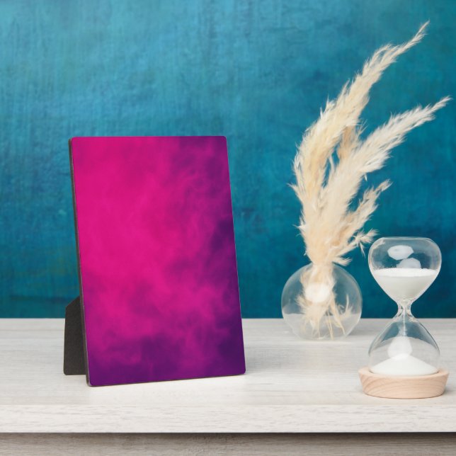 Custom Magenta Lila Plaque Fotoplatte (Seite)