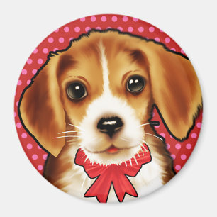 Custom Magnet niedlichen Beagle-Jungtier.
