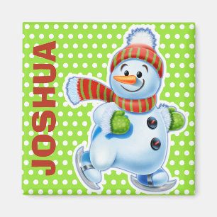  Custom Magnet Weihnachten Snowman-Figuren.