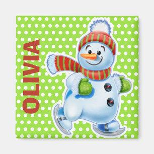 Custom Magnet Weihnachts-Snowman-Figuren.