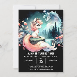 Custom Majestic Horse Birthday Einladung