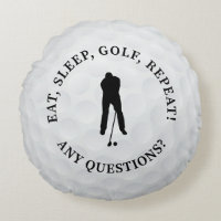 Custom Male Golfer Silhouette Niedlich Golf Ball B