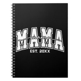 Custom Mama Est. Year Personalized Mom Established Notizblock