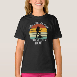 CUSTOM Mama Lieben mir mehr als sie Lieben wandern T-Shirt