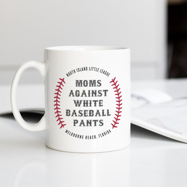 Custom "Mamas gegen weiße Baseballpflanzen" Kaffeetasse (Von Creator hochgeladen)